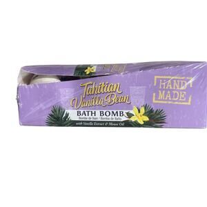 Tree Hut Shea Moisturizing Bath Bombs Tahitian Vanilla Bean Set of 3 New Sealed